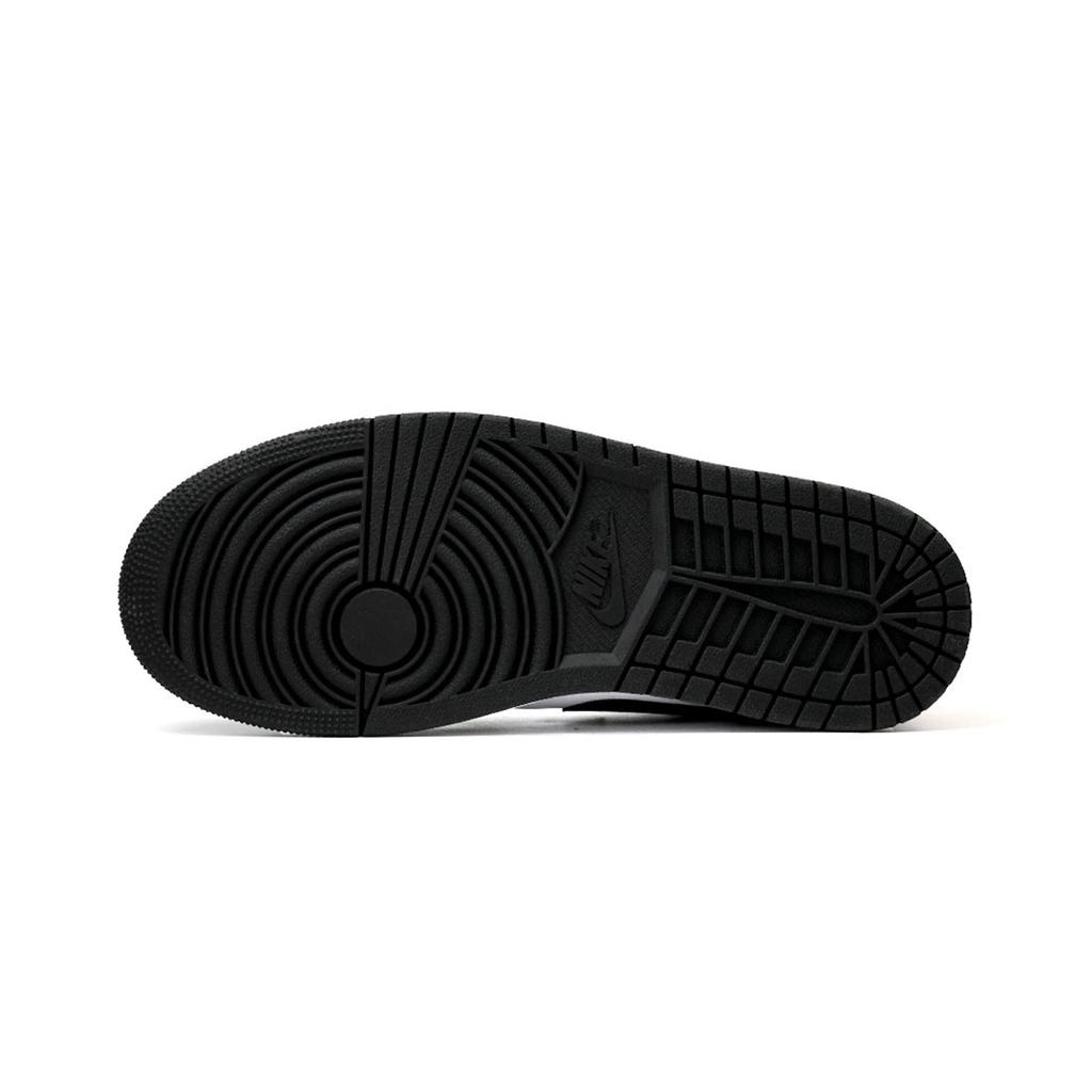Jordan Air Jordan 1 Cushioning Low top Vintage Basketball Shoes Men's Black 553558-132(Team330-)