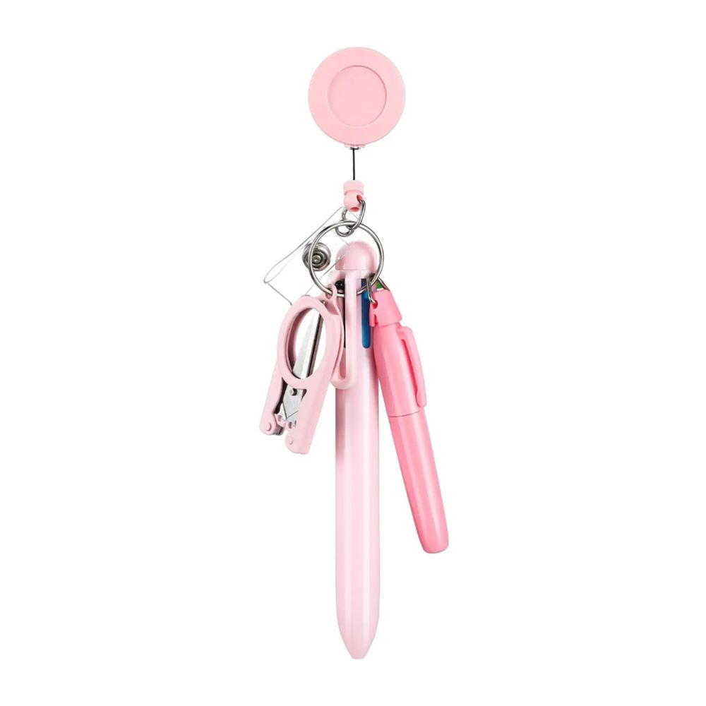 Badge Holder Retractable Nurse Pen Buckle Clip Nurse Ball Pen Nurse Ballpoint Pen  Nurse's Day Gift