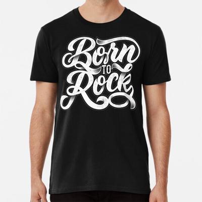 Plus Size S-5XL Born To Rock Men T-Shirt Cartoon Meteorite Print Summer Loose Clothes Loose Short Sleeve Tee Tops Oversized Tee Shirt For Male