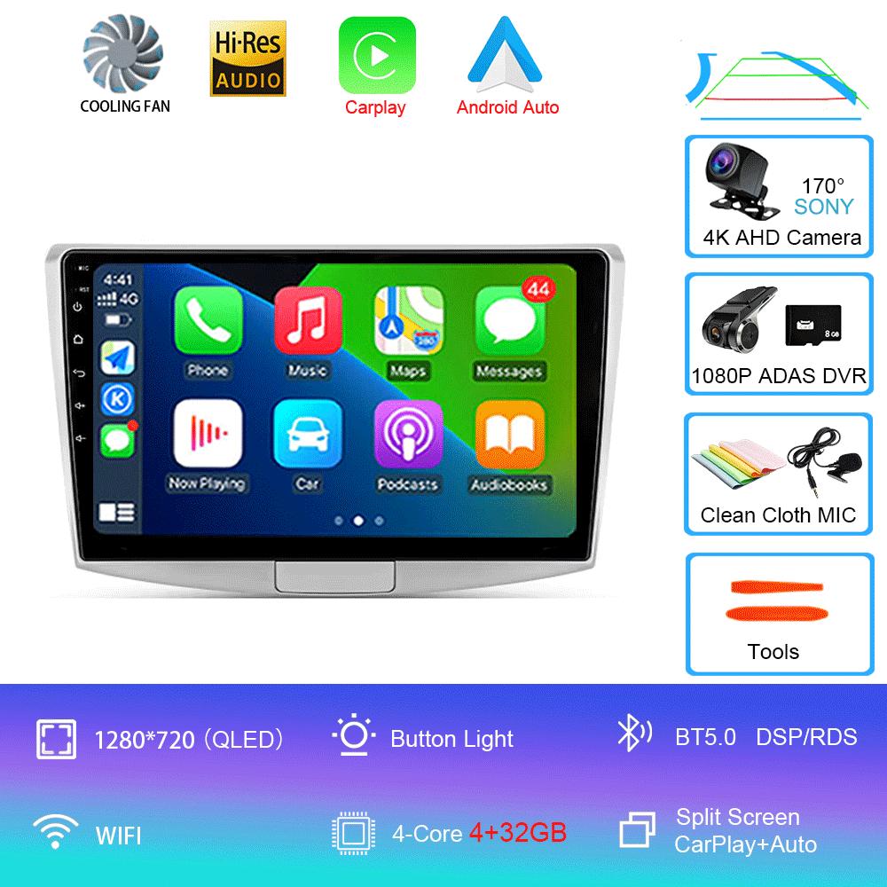 Radio auto Android 14 Carplay pentru Volkswagen VW Passat B6 B7 B8 CC 2007-2021, navigație GPS, player multimedia, WiFi + 4G stereo, BT