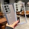 Heavy Shockproof Armor Clear Case For For Samsung S25 S24 Ultra Plus Airbag Anti-fall Candy Soft Frame Hybrid Bumper Cover