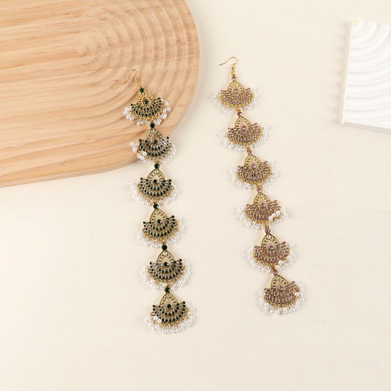 Middle Eastern Ethnic Style Retro Gem Tassel Women's Head Chain