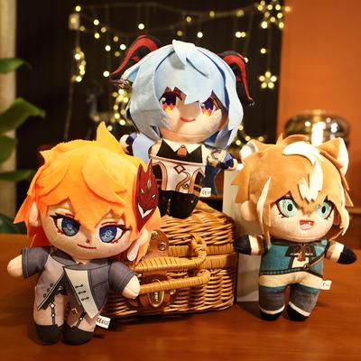 25cm Genshin Impact Tartaglia Zhong Li Xiao Klee Albedo Ganyu Fischl Traveler Plush Toy Anime Game Stuffed Doll Kids Gift