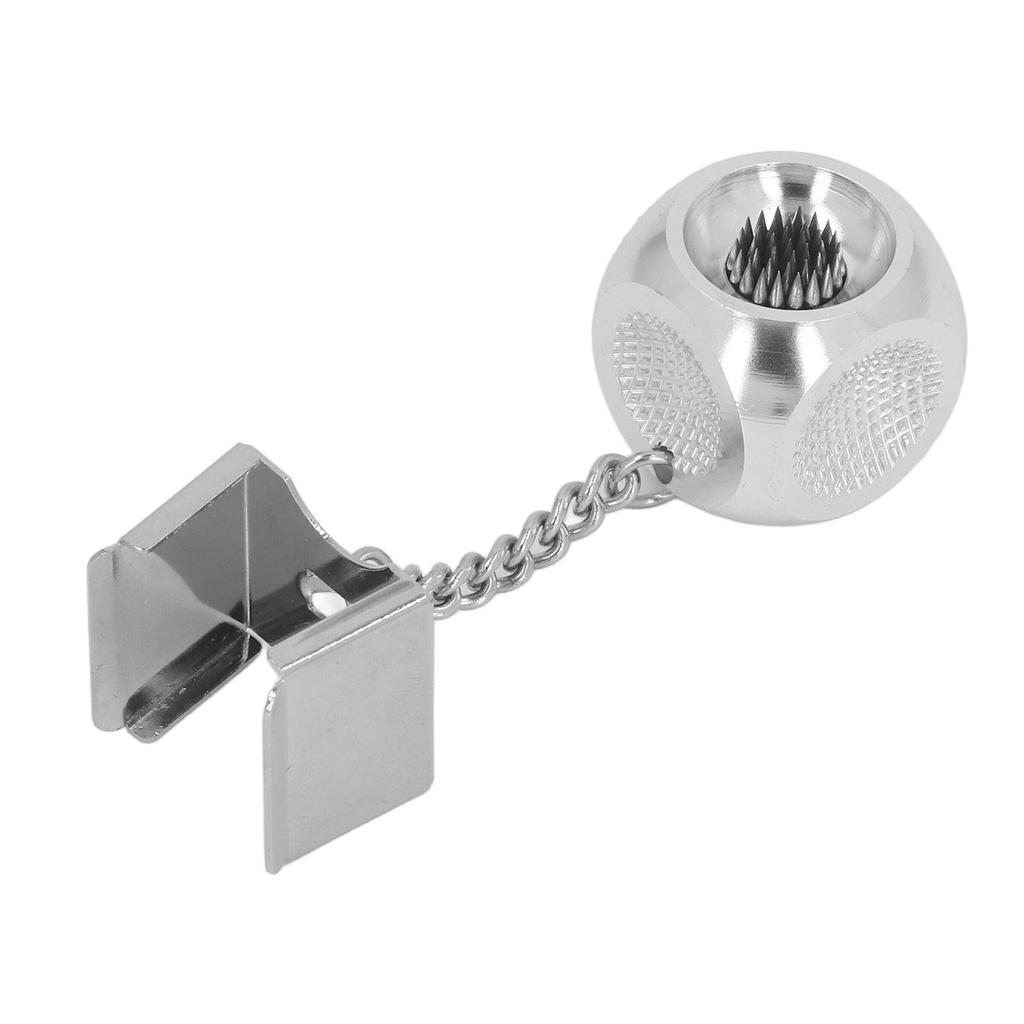 Držák na křídu na kulečník 2 v 1 Hliníková slitina Špičkovací jehla na špičku kulečníkové tágo pro Snooker Nástroj Příslušenství