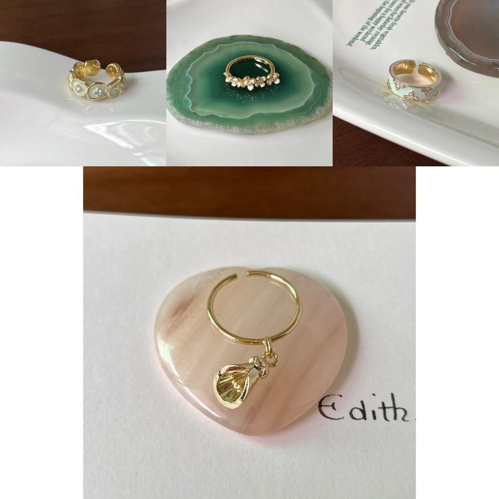 Design Modern Rhinestone Butterfly Clover Ring For Women Adjustable Size Perfect For Wear Daily
