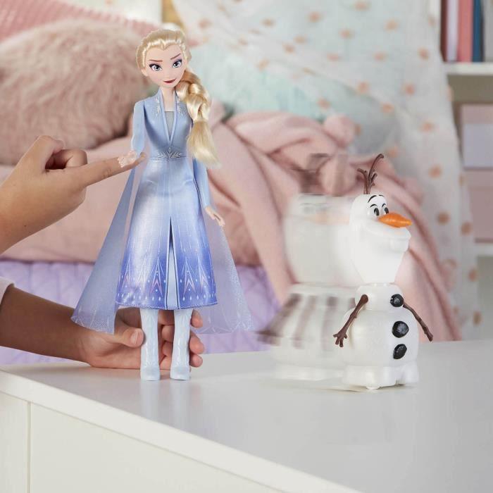 Disney la reine des neiges 2 - poupée princesse disney elsa et olaf intéractifs