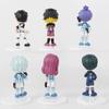 6pcs/set BLUE LOCK Isagi Yoichi Anime Figure Toys Collection Animation Model Cute Version Doll Desktop Ornaments