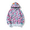 Men's Multi-color Camouflage Zipper Hoodie - Trendy Brand Plus Velvet Cardigan Shark Jacket