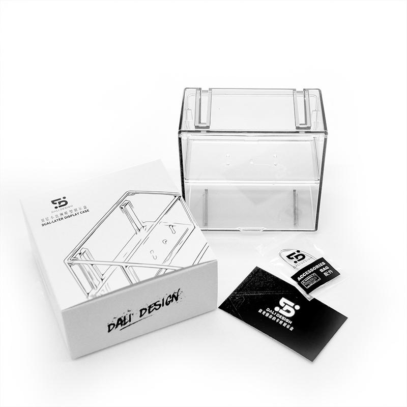 1 Satz Doppelschichtige Kleinmaßstab Auto Modell Displaybox Transparent Staubdicht Aufbewahrungsbox Große Kapazität Desktop Organizer Box