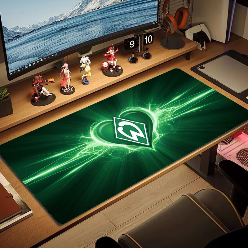 Werder Bremen Mouse Pad Large Gaming Table Cushion Nonslip Laptop Tablet Big Mousepad Xxl Mat Mini Pc Playmat With Lock Edge