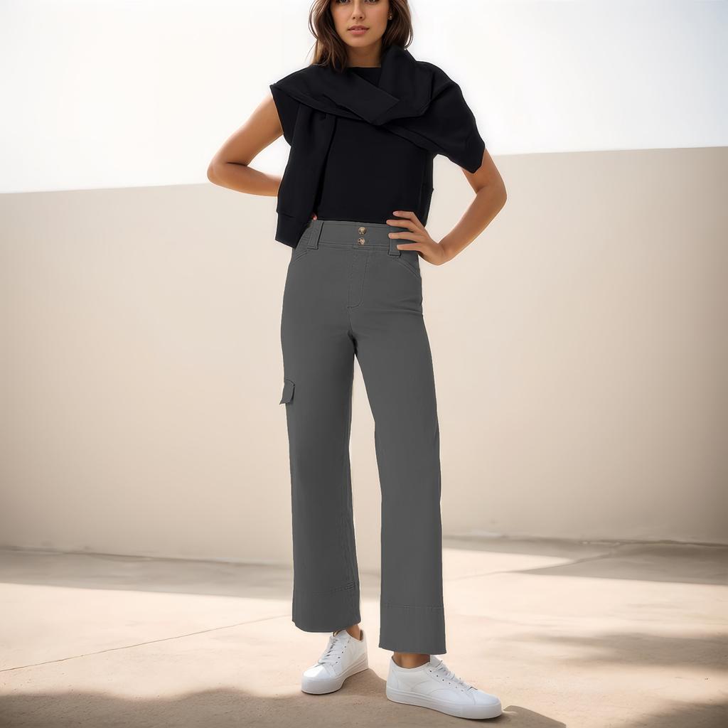 Široké kalhoty pro ženy Jógové kalhoty Tepláky s vysokým pasem a kapsami Strečové kalhoty Pohodlné sportovní tepláky na cvičení