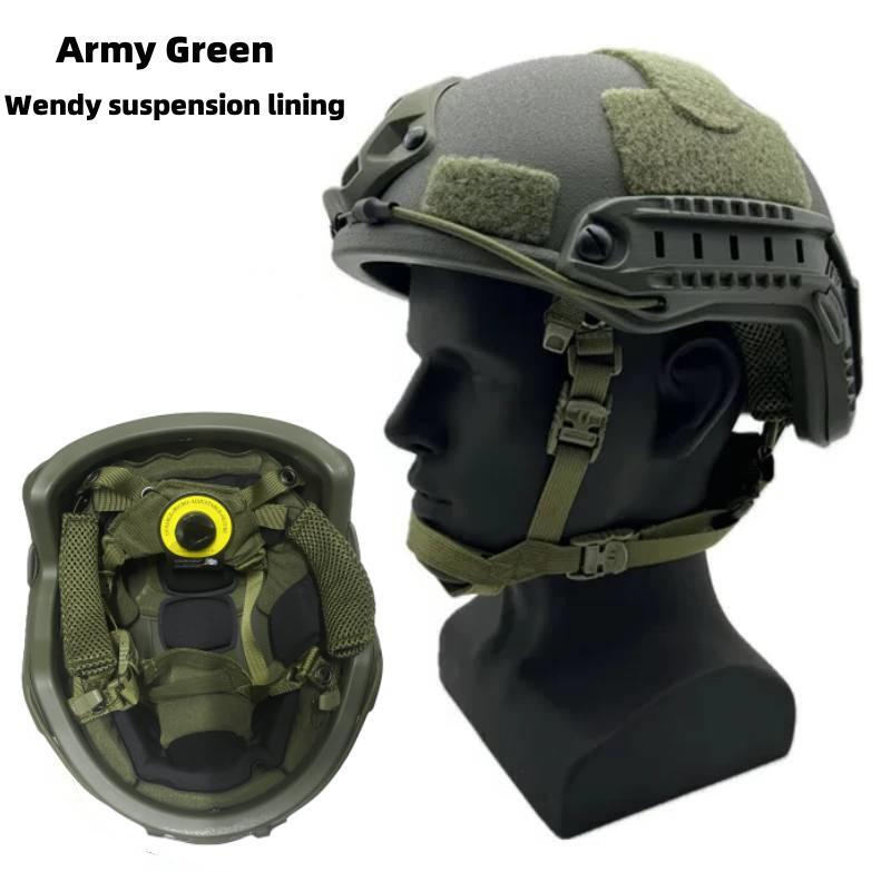 Szybki Wysokiej Jakości Hełm Balistyczny IIIA Wysoki Krój Sprzęt Taktyczny Kevlar Ulepszenie Podszewka Zawieszenia Wendy Bezpieczeństwo Sprzęt Balistyczny