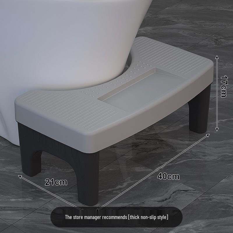 Thick Household Toilet Stool: Squat Pit Footstool & Kids Pedal