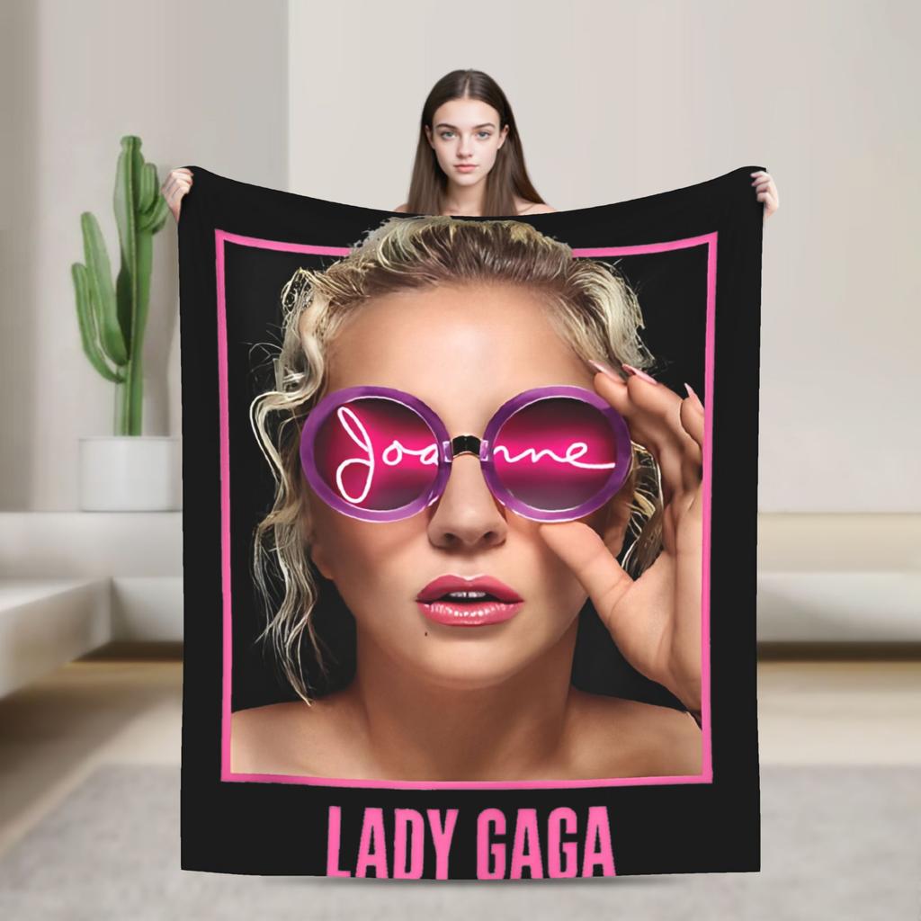 Lady Gaga Mayhem Abracadabra Knitted Blankets Fleece Lady In Red Super Warm Throw Blankets for Bed Bedspread