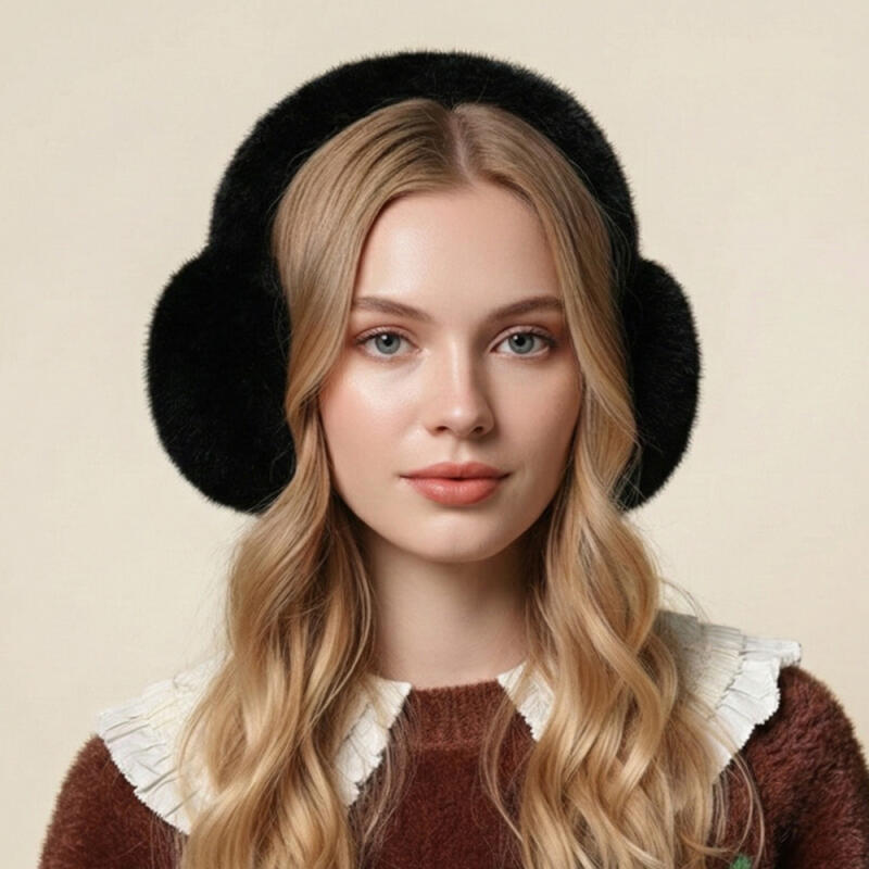 Lukku Earmuffs Winter Women's Fur Foldable Earmuffs K256