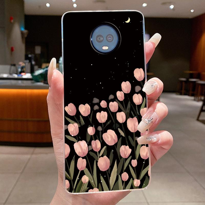 For Motorola Moto G6 Plus Case Clear Luxury Fashion Butterfly Flowers Soft Silicone Phone Cover for Motorola G6 Plus G6+ Casing