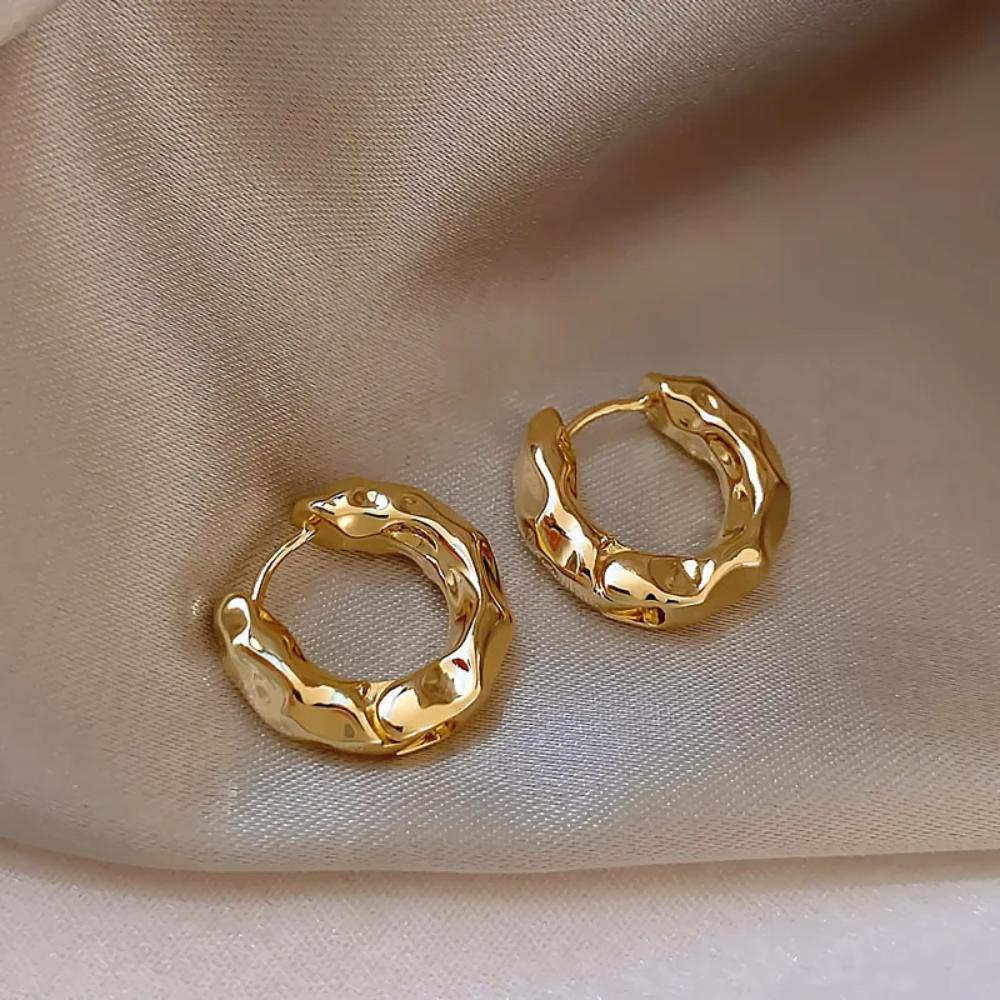 Minimalistisch Nieuw Hete Verkoop Trendy Verguld Goudkleurig Cirkel Oorbellen voor Vrouwen Oorring Oorring Klassieke Sieraden