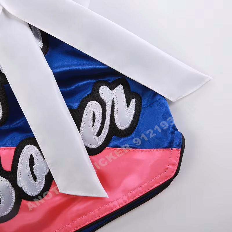 Ribbon Bow Muay Thai Shorts Pants Kickboxing Boxing MMA UFC Martial Arts Unisex Men Women Kid Quick Dry Print Elastic High Waist Polyester Training