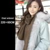 New Women's Korean Style Solid Color Knit Scarf Shawl for Autumn Winter