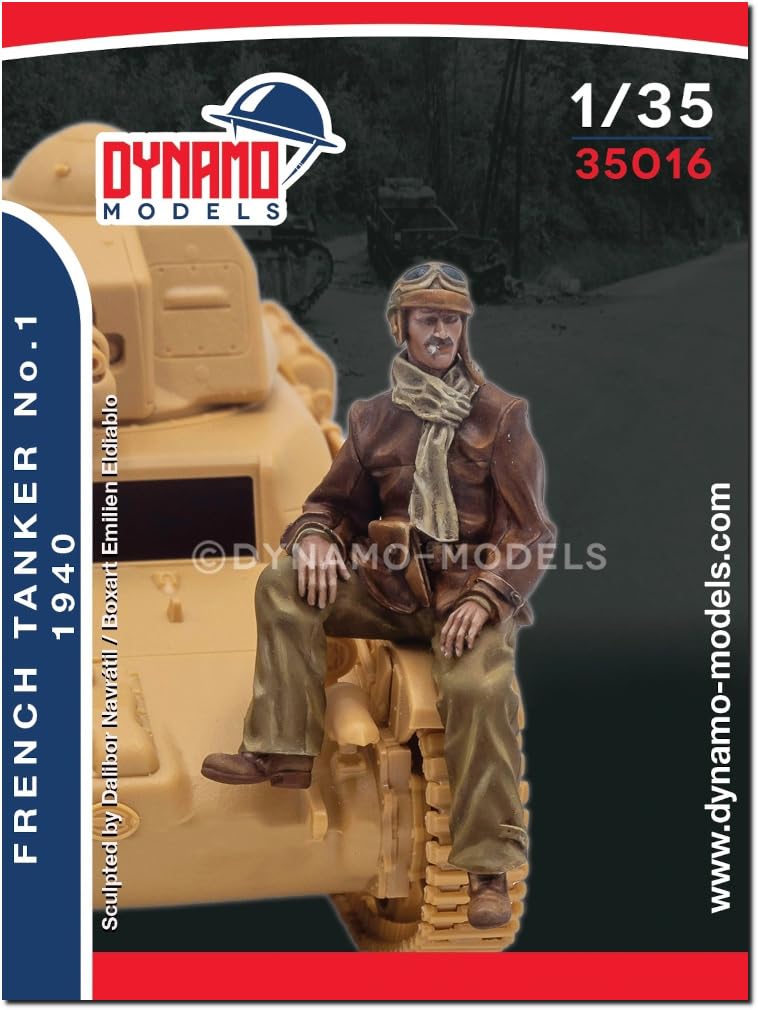 

Dynamo Models French Tank Crew 1 1940 Resin Kit DYN35016 1/35 (person)