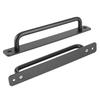 2pcs Elegant Sliding Door Handles Black Aluminum Alloy Pull Handles for Wardrobes Cabinets Garages Sheds
