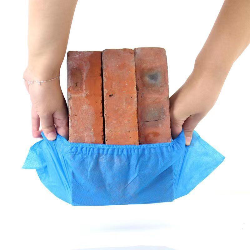 Disposable Non-slip Shoe Covers for Home and Student Use - Thick, Wear-resistant, Dustproof, Non-woven Indoor Foot Covers.