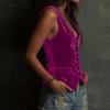 2026 Spring/Summer Women's Sleeveless Button Vest Tank Top - Sexy & Stylish