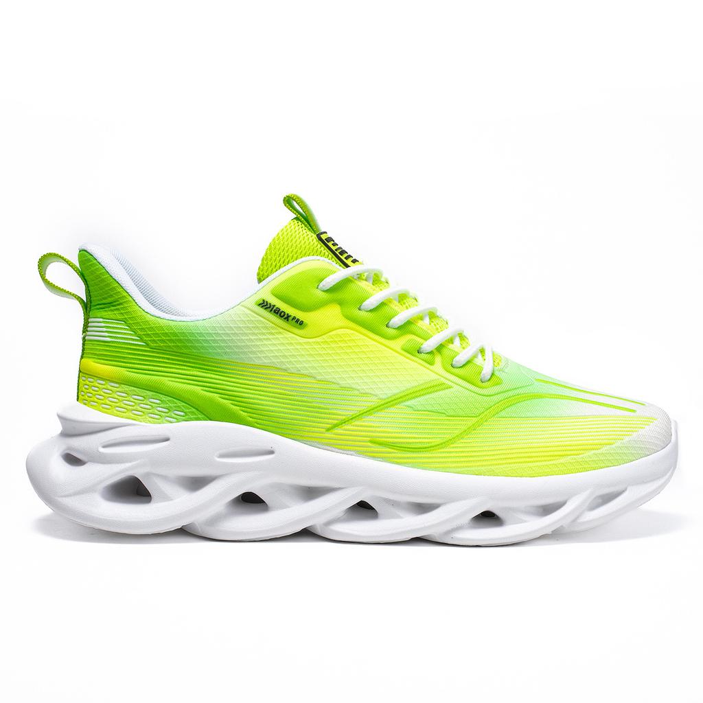 New Large Size Twist Sole Sneakers Low Top Color Matching Casual Shoes Mesh Breathable Running Shoes