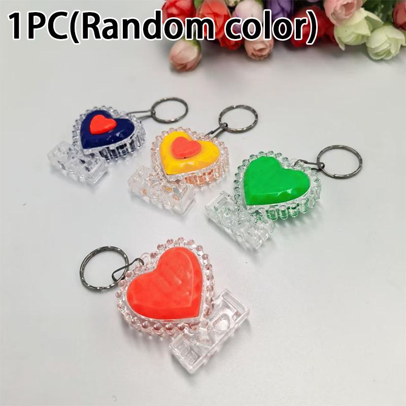 Cartoon Led Light-Up Keychain Creative Bag Charm Light-Up Toy Gift Mini Flashlight