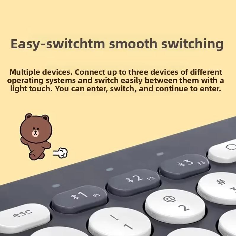 Logitech K380 Bluetooth Keyboard Laptop Phone iPad Tablet MAC Thin Film Keyboard Ultra Thin Portable Office Keyboard