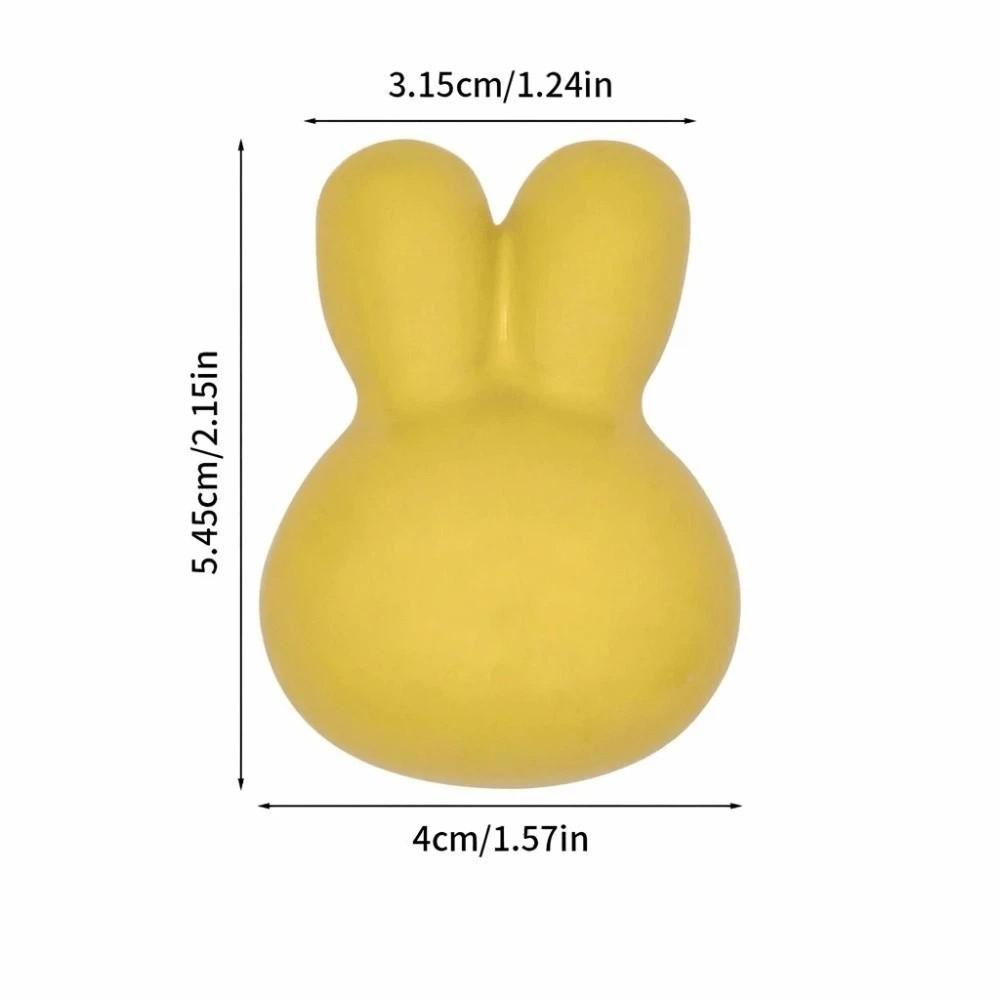 Solid Metal Thread Rabbit Knobs Rounded Soft Edges Cabinet Knobs Kids Room