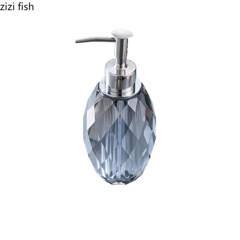 

Хрустальный стеклянный флакон для лосьона Бутылка для розлива Бутылки для дезинфицирующего средства для рук в ванной Бутылки для шампуня и геля для душа в ванной Бутылки для мыла серый