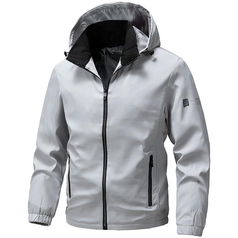 

Новая осенне-зимняя мужская куртка, мужская куртка в корейском стиле, приталенная, для молодых и красивых, с утолщенной подкладкой из плюша. 5XL серый