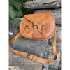 Leather Crossbody Saddle Bag: Vintage Handmade Shoulder Bag