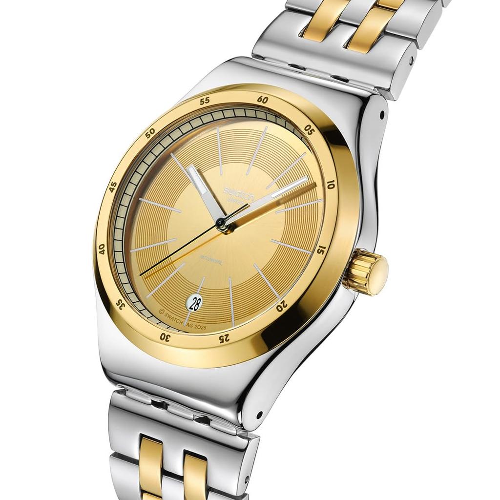 Swatch IRONY SISTEM51 GOLDCLOAK MECHANISM Gray Wristwatch, YIS437G, Unisex,