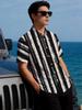 Hawaiian Style Short Sleeve Shirt Summer New Men'S Youthful Fashion Casual Wear, Design Cool Top, Digital Print Full Print This Is a Perfect Gift
