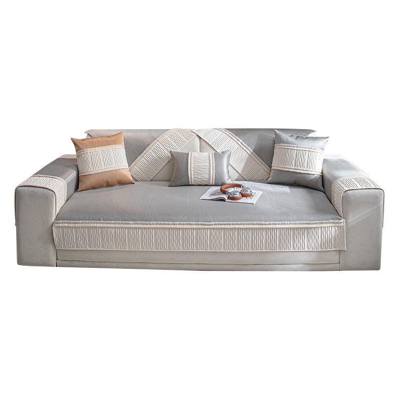 Ice Silk Sofa Cushion, Summer High-End Non-Slip Mat, Seat Cushion All-Inclusive Sofa Cover Towel, Summer Sofa Cover