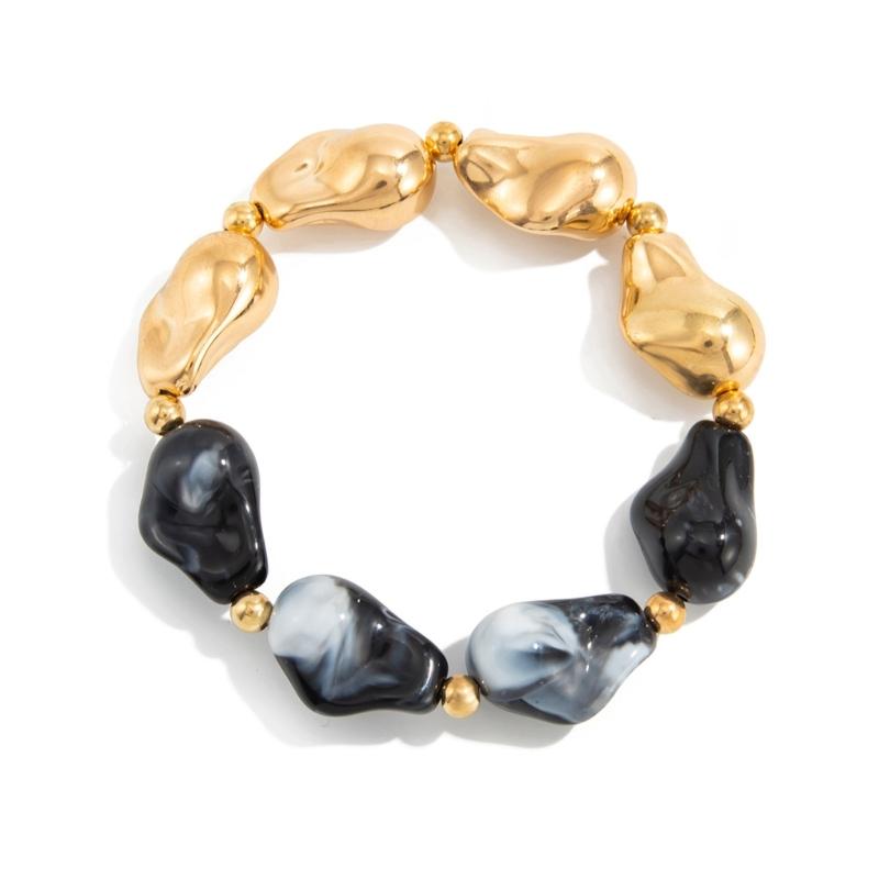 Stylish Resin Elastic Bracelet With Unique Irregular Designs for Women Fashion Accessories