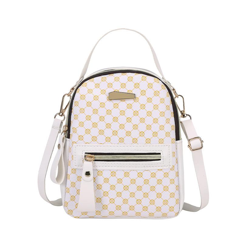 Printed Simple Backpack Fashionable Backpack Women's Bag Fresh and Sweet Student Schoolbag Handbag One Piece