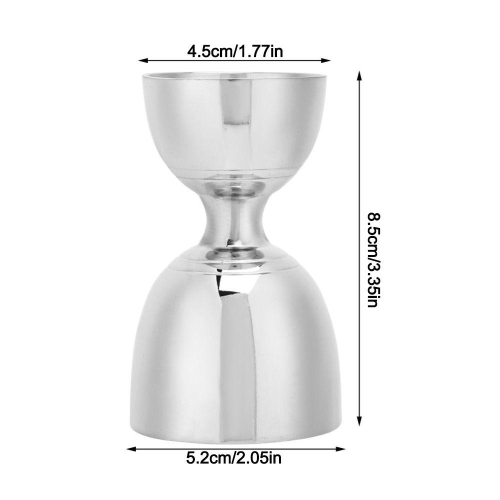 Tool Stainless Steel Double Head Cocktail Jigger Double-Sided Rustproof Bar Jigger Dishwasher Safe Cocktail Bell Jigger Home Bar