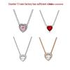 Panjia S925 Silver Emperor Heart Necklace - Silver-Plated Clavicle Chain Gift for Women