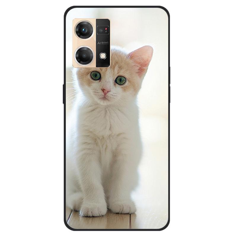 Für Oppo Reno7 4G Hülle CPH2363 Stoßfest Weiches Silikon TPU Rückseite für Oppo F21 Pro F21Pro Handyhüllen für Reno 7 4G Niedlich
