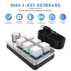 Wired RGB 6 Key 1 Knob USB Custom Programming Macro Mini Portable Mechanical Keyboard Photoshop Hot Swappable Gaming Keyboard