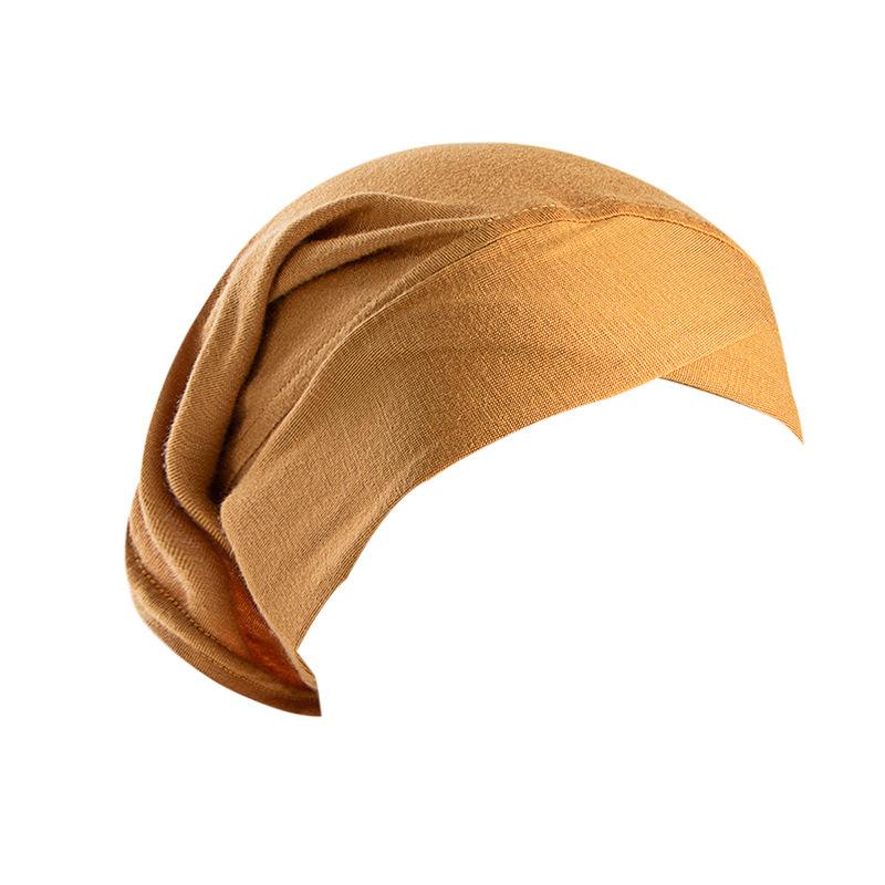 Forehead Criss Cross Muslim Turban Solid Stretch Inner Hijab Caps Ready To Wear Women Head Scarf Under Bonnet Turbante Mujer