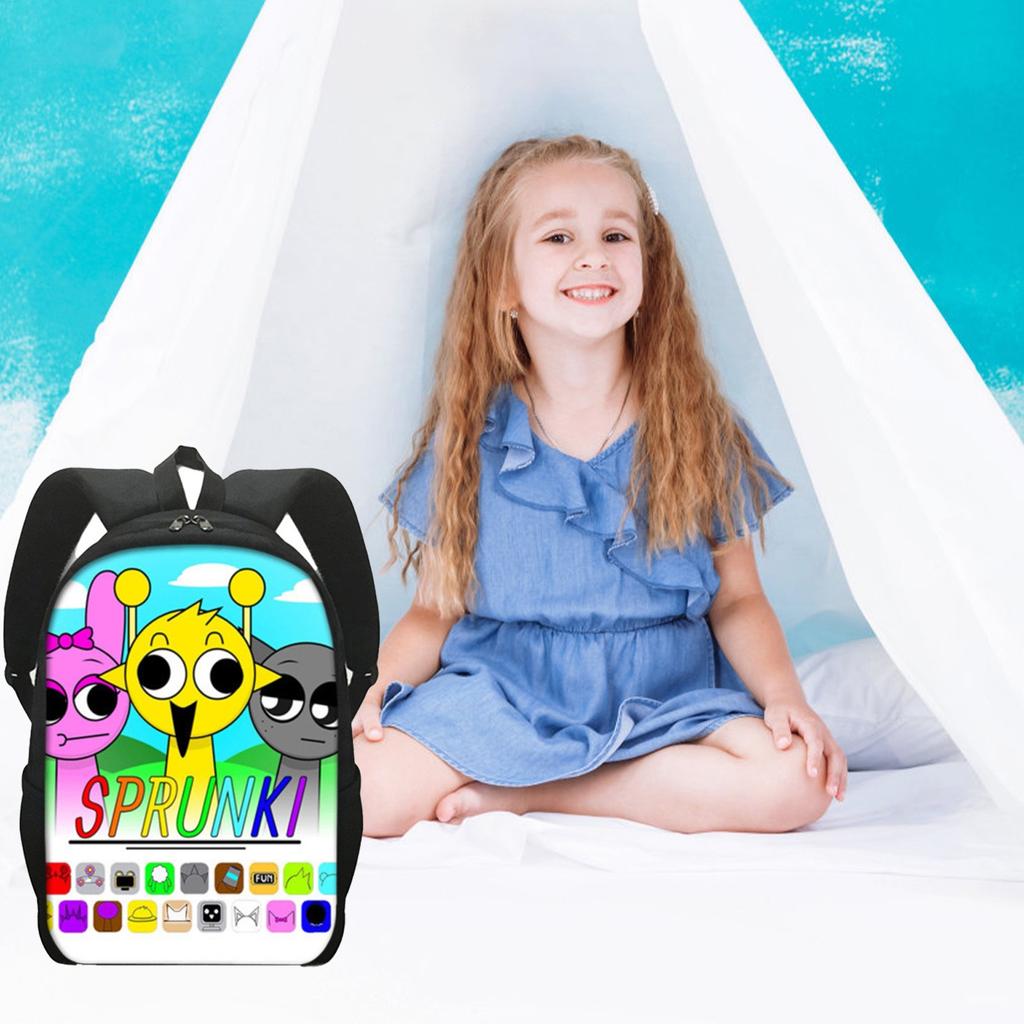 Large-capacity Backpack For Primary And Secondary School Students, Cartoon Shoulder Bag And Pencil Case For Children