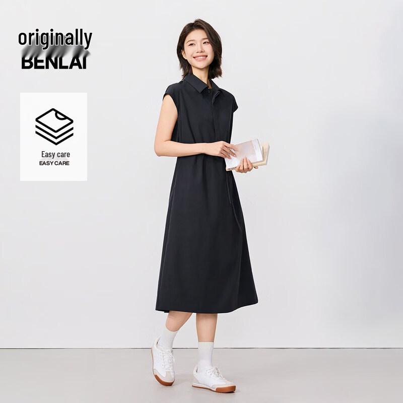 BENLAI Women s Easy-Care Short-Sleeve Polo Dress XL чернил синий