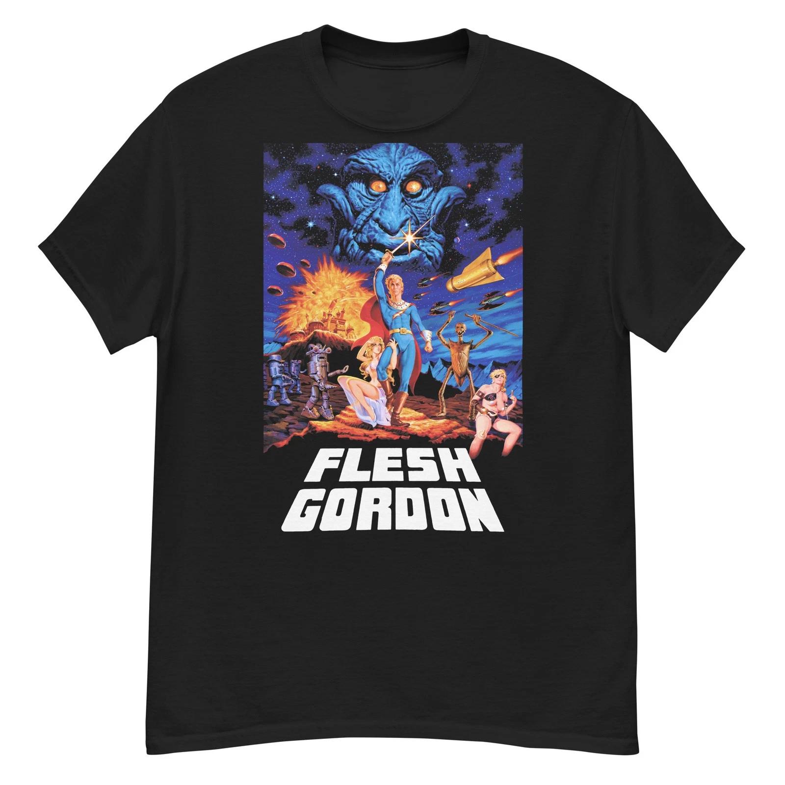 Flesh Gordon cult adult sci-fi film fan art t-shirt L