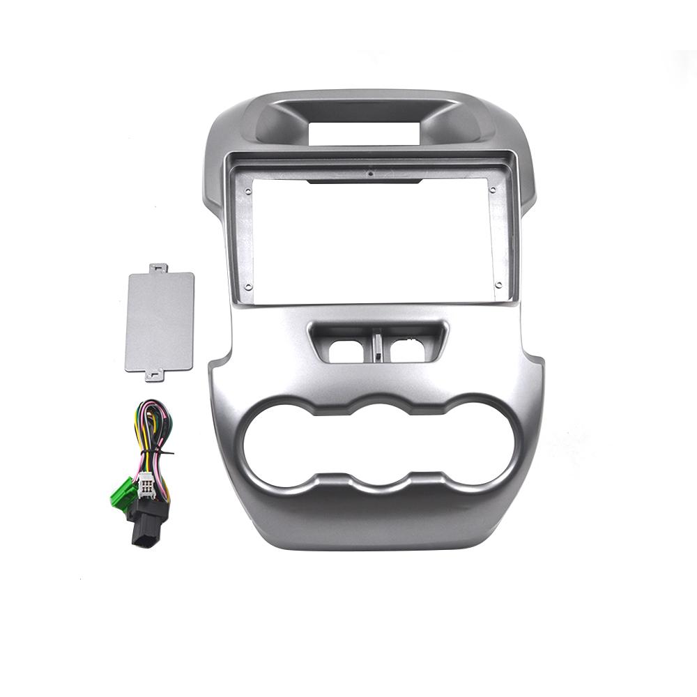 

2 din автомобильный радиоприемник рамка для Ford Ranger 2011-2015 Android плеер 9 дюймов DVD Gps Navi панель приборной панели комплект серебряный