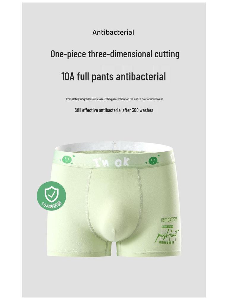 Pure Cotton Teen Boys' Boxer Briefs (Ages 12-18) - Comfortable Underwear for Growing Boys