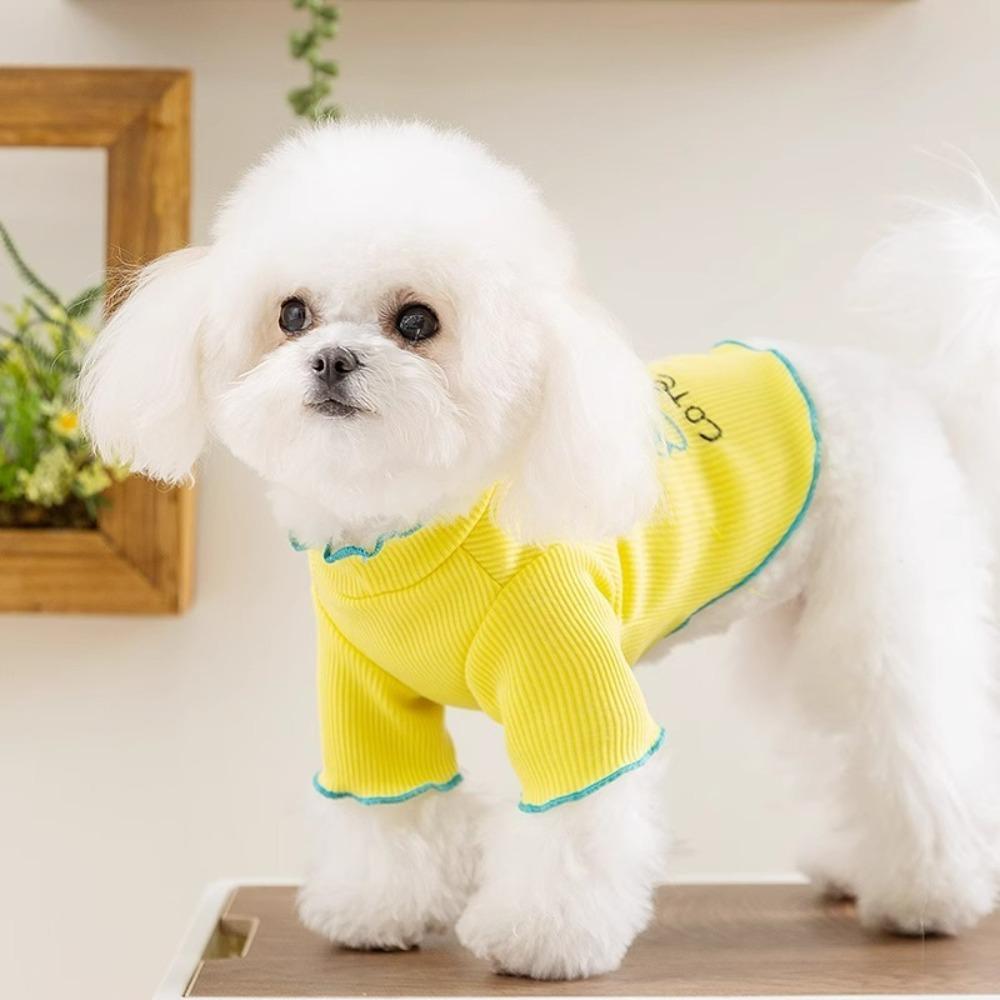 Letter Embroidery Dog Home Clothes Breathable Dogs Two Legs Dog Sweatshirt Spring Summer